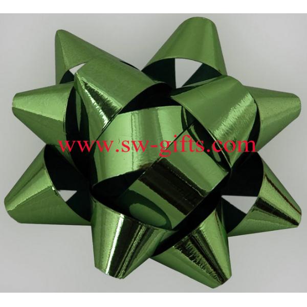 Christmas gift accessory ribbon assorted colors star bow shinning ribbon For Gift Packing