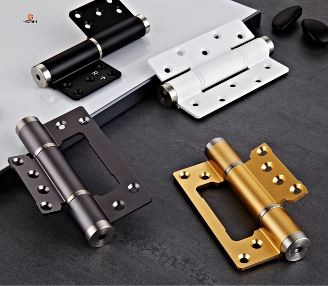High Quality 6in Concealed Soft Close Modern Aluminum Alloy Hinge Bedroom Kitchen Bathroom Self-Closing Silent Sliding Doors