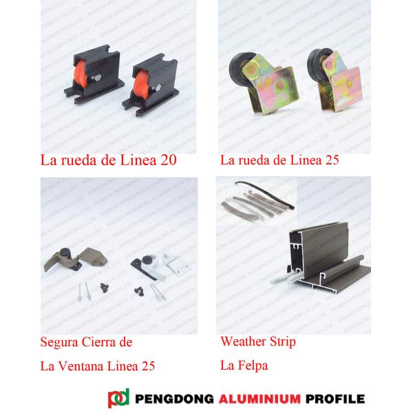 6063 T5 Powder Coated Aluminium Extrusions For Peru Corrales