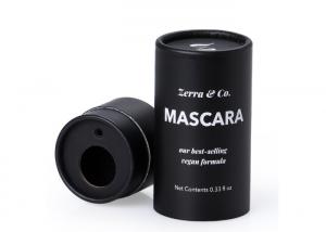 Buy cheap Reusable Black Cardboard Tube Packaging , Moistureproof Paper Cylinder Container product