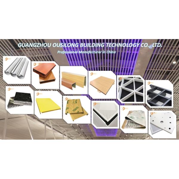 Lay In Perforated Metal False Ceiling Aluminum Suspended Ceiling Panel with T / Tee Bar Ceiling