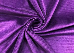 China 200GSM Stretchy Purple Corduroy Fabric for Pants Accessories 94% Polyester on sale