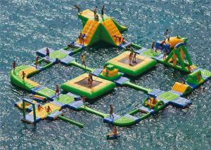 China New Design Giant Beach Inflatable Water Parks Lake Floating Water Games on sale