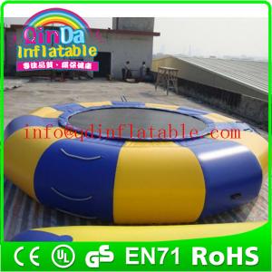 Buy cheap Guangzhou QinDa inflatable water trampoline water jumping bed product