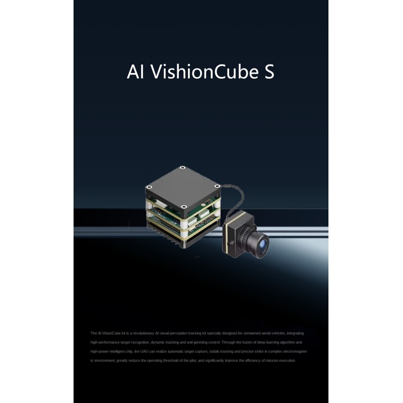AI VisionCube S FPV Drone Tracking System 50 Targets Human/Car Detection, Trajectory Prediction Auto Lock (450M Range)