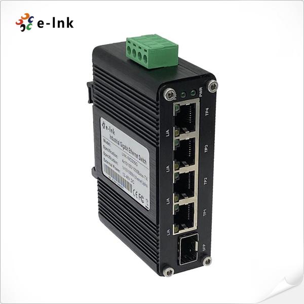ELink Industrial Gigabit Din Mount Ethernet Switch 5 Port Unmanaged