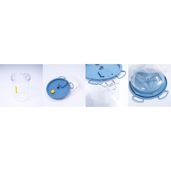 Disposable Suction Liner Bag And Canister 1500cc/2500cc With Solidifier