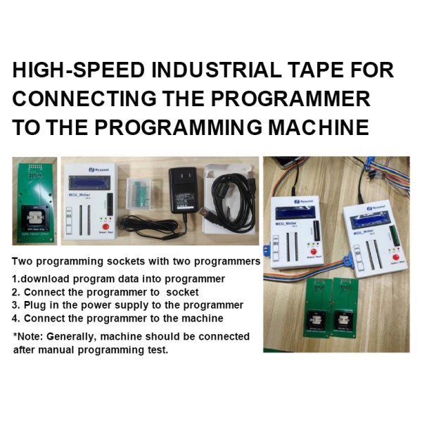 eMMC/FPGA Automatic Tape Programming Machine | 12-Station 2500 UPH Reel to Reel IC Burner for Mass Production