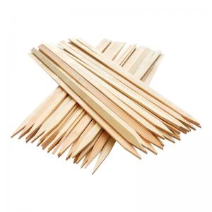 China Bamboo Skewer Flat Shape Bbq Skewer Disposable Healthy BBQ Sticks on sale