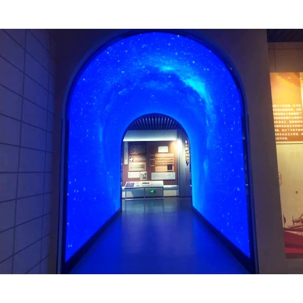 Immersive Flexible Curved LED Videos Walls Display 3D Interactive Tunnel LED Screen