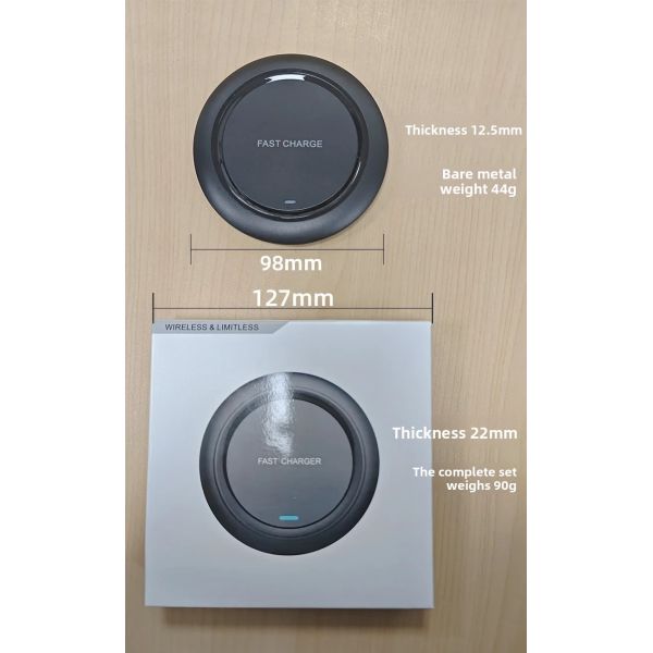 15W Mini Desk Earphone Phone Induction Charger With Type C Port PD Function