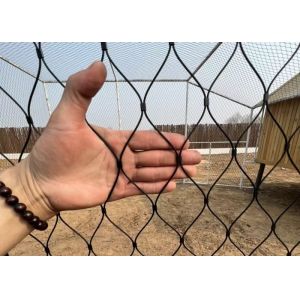 Buy cheap Black Oxidized Zoo Rope Netting 15*15mm Stainless Steel Cable Mesh for fencing from wholesalers