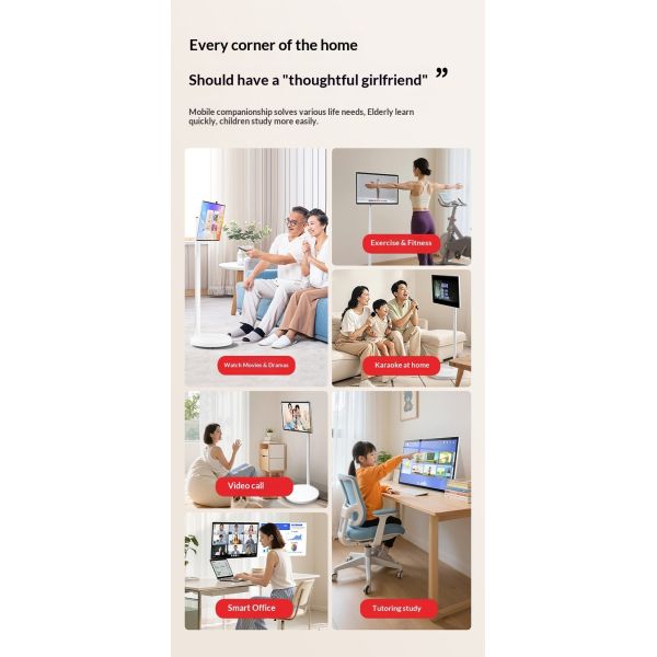 32 Inch IPS LCD Touch Screen Portable Smart TV Advertising Display with Android OS Built-In CMS Capacitive Multi-Touch