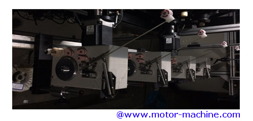 Fully servo motors 4 stations ceiling fan motor winding machine