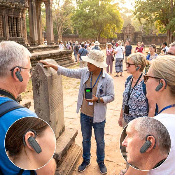 Many-to-many tour guide device