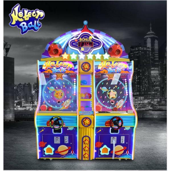 Meteor Ball Ticket Redemption Arcade Machines 2 Players Blue Color