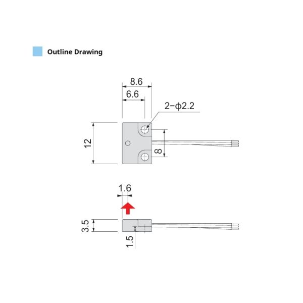 IP65 Industrial Automation 5v DC Proximity Sensor Upward Detection Magnetic Encoder with 3 Core Wires ZPS004