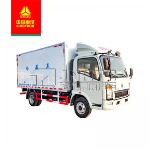 Buy cheap Sinotruk HOWO 6 Tyres Cool Chain Refrigerated Van Transport Truck Fresh Food Light Duty product