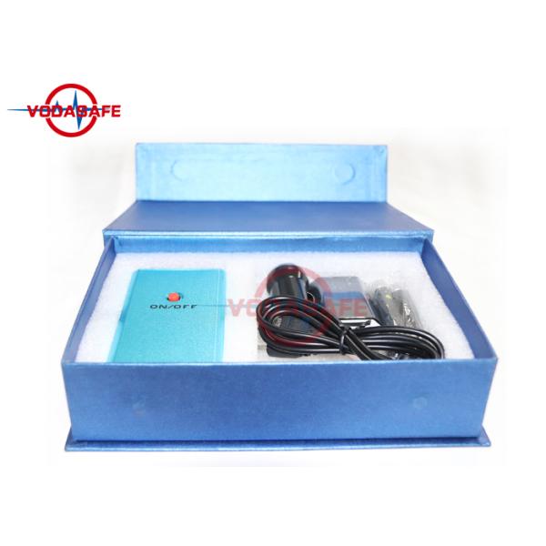 Europe Style Pocket Mobile Phone Jammer Coverage Radius 1 - 10m Blue Casing