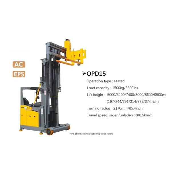 3 Ways Narrow Aisle Walkie Stacker 1.5T Counterbalance Lifter Stacker