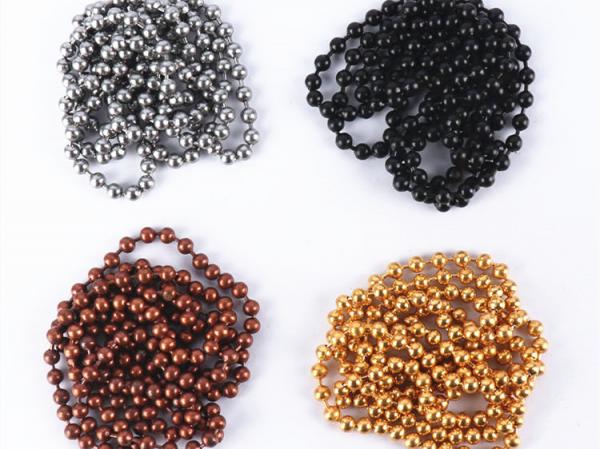 Silver Plated 4mm Metal Chain Curtain Stainless Steel Ball Bead