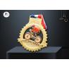 Buy cheap Wheel Shape 70mm 3mm Thickness Cycle Stock Medals from wholesalers