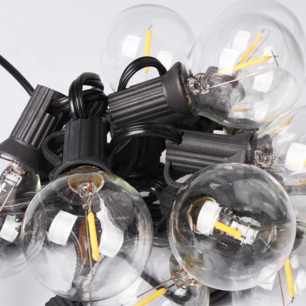 USB LED string light Outdoor NotWaterproof Fairy Lights Garland G40 Bulbs Garden Patio Wedding Christmas Decoration Lighting