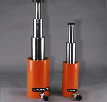 Piston Rod Telescopic Hydraulic Cylinder 3 / 4 / 5 Stage Long Stroke Hoist
