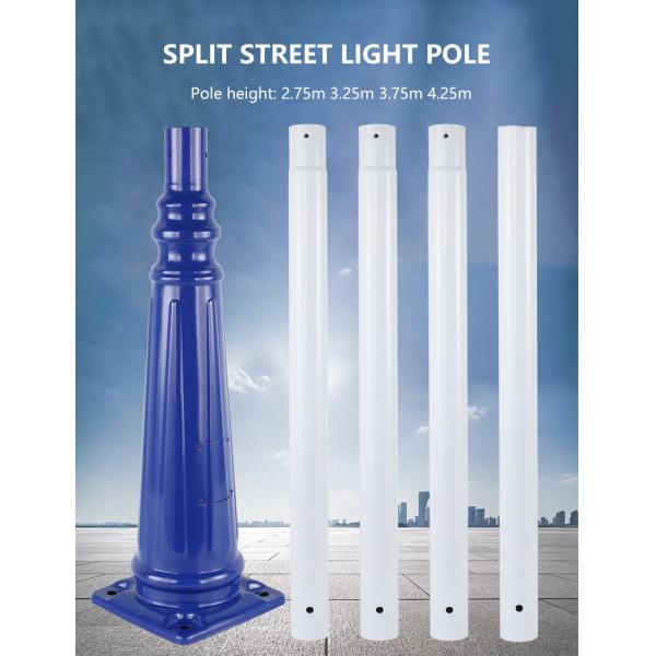 9m 10m 12m Steel Sign Road Street Light Pole Garden With Charging Pile