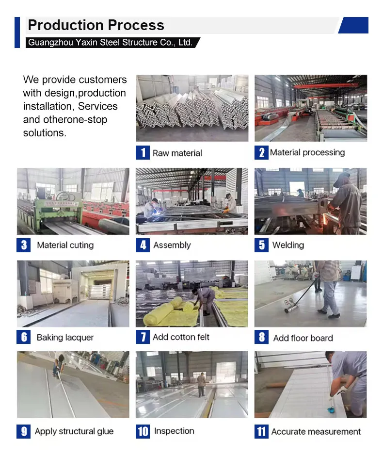 Modern Steel Frame Flat Pack Container House for Office Workspaces