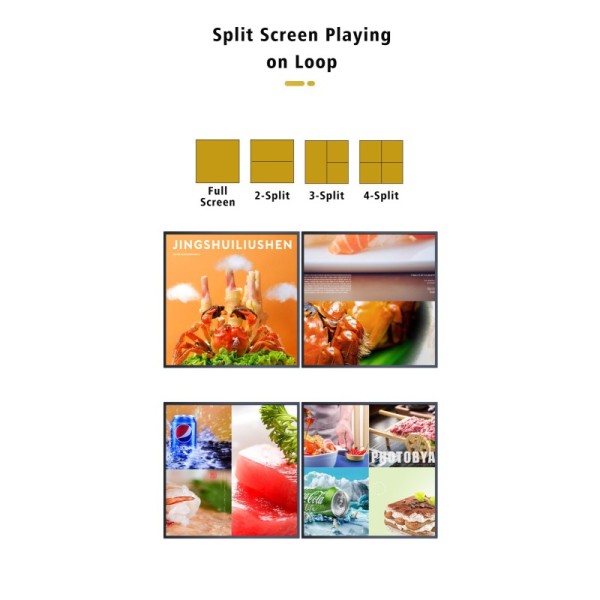 1:1 Aspect Ratio Square LCD Display Smart Digital Art Frame Android WiFi Wall Mounted Advertising Screen Kiosk OEM