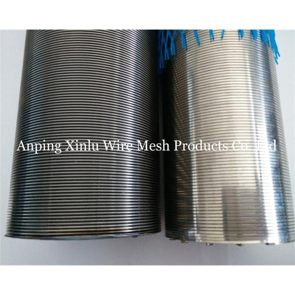 Pure Round 316L Wire Wrapped Johnson Screen Tube diameter 33-300mm for Juice and Beer Filter Treatment