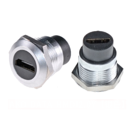 Zinc Alloy Round Dustproof Audio Data Connector for Industrial Electronics Accessories and HDMI