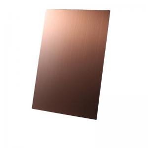 Buy cheap Wire Drawing Board Coloured Brushed Stainless Steel Plate Mirror Sheets product