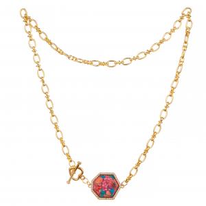 Buy cheap European Simple Fashion 14K Gold-Plated Pendant Chain Link Necklace product