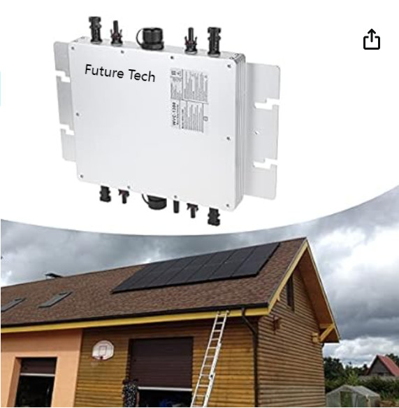 FTB1200 PV Solar Micro Inverter Power Generation System with white