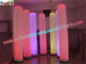 China Exhibition 3 Meter high Special PVC coated nylon material Inflatable Lighting Decoration Pillar for Party,Event on sale