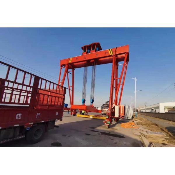 MG 100T universal gantry crane wind turbine head loading and unloading truck，100T tyred gantry crane