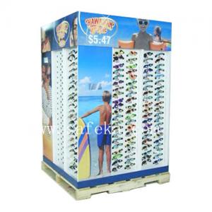 Buy cheap Custom Sunglasses Cardboard Pallet Display stand for summer promotion product