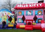 Pink Hello Kitty Inflatable Bouncer , Blow Up Kids Bouncy Castle For Backyard
