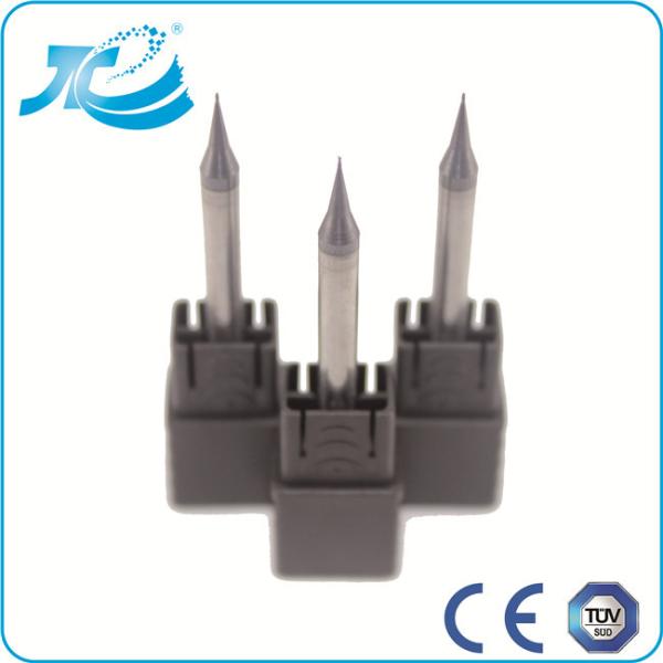 0.2 - 0.6 um Tungsten Carbide End Mill , 2 Flute Micro End Mills for Stainless Steel