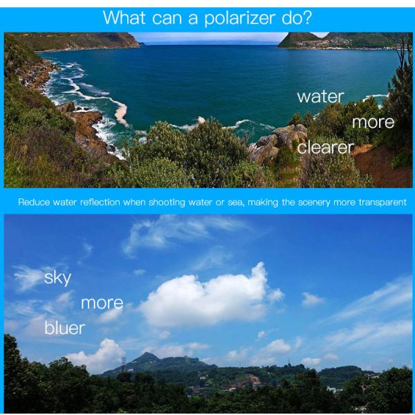 HD MRC DSLR Lens Filters , CPL Gold Line 77mm DSLR Polarizing Filter