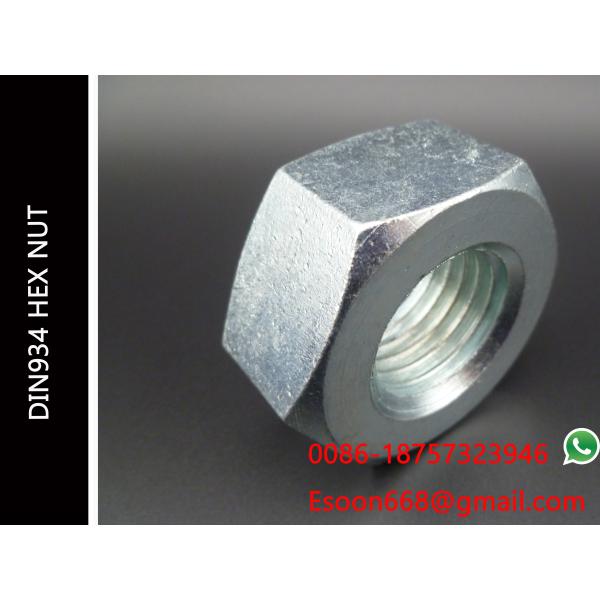 Metric Hexagon Nut, Size: M33 x 3.5mm (Din 934) Metric Coarse Zinc Plated
