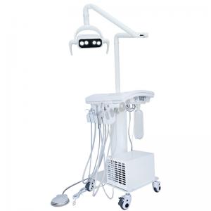 China Dental Tray LED Lamp Operate Portable Dental Unit With Air Compressor on sale