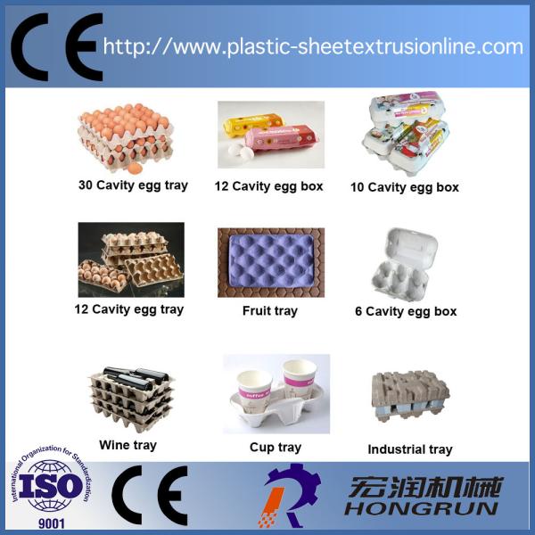 Egg Tray Production Line , Rotary Type Pulp Molding Machine 6000PCS/H egg carton forming machine