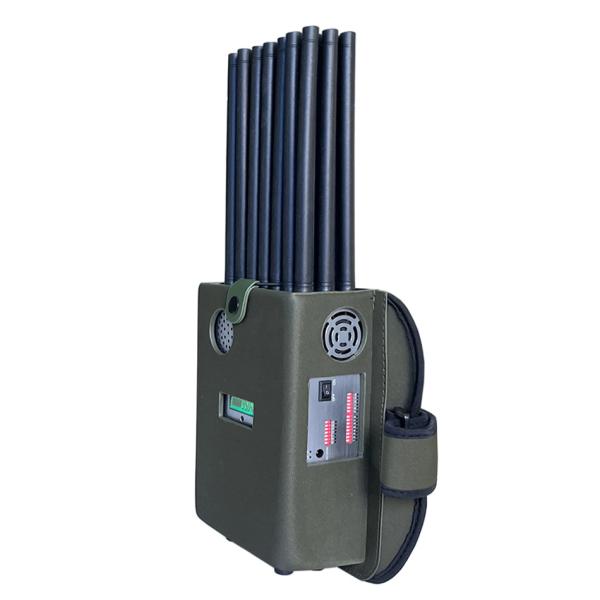 New design 21 antennans portable signal jammer blocking WIFI 6E and mobile phone 2G, 3G, 4G, 5G and GPS, WIFI, UHF, VHF, RF,LOJACK signals with new