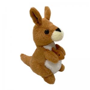 China 22Cm Brown Recording Plush Toy Talking Back Kangaroo Animation Toys on sale