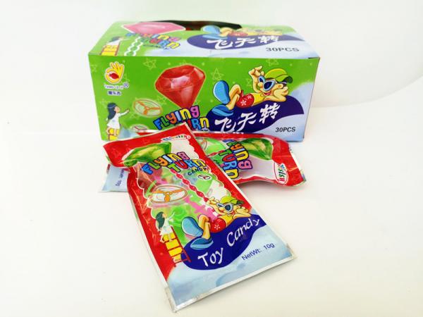 Quality Toy Candy Flying toy/Multi Fruit Flavor Healthy Hard Candy With Lovely Funny Toy for sale
