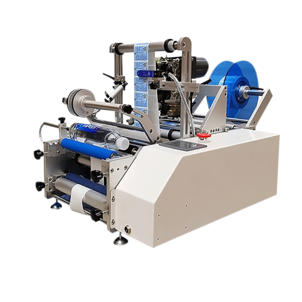 Desktop Wine Labelling Machine Semi Automatic For Plastic Glass Bottles 40pcs/Min