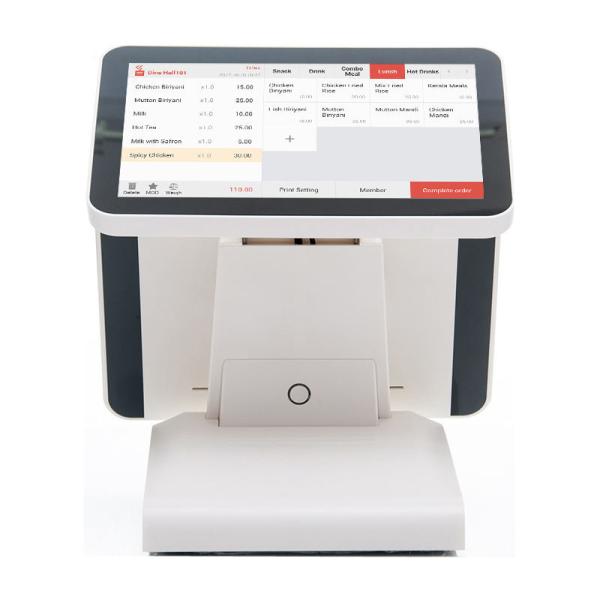 Angle Adjustable Touchscreen POS Terminal Two Screens Windows / Andriod Version